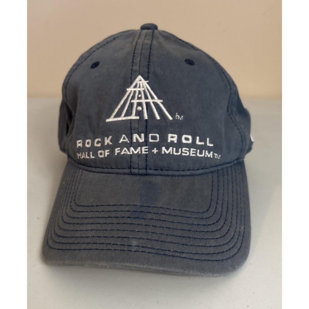 New Era Rock and Roll Hall of Fame and Museum Baseball Cap Hat Gray Strap Back